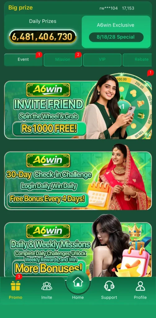 A6win Game Download APK Latest Version free for Android 2026 4 A6win Game Bonus
