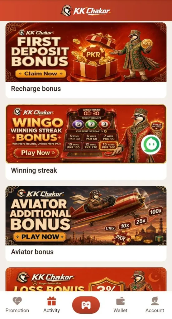 KK Chakor Game APK Download Real Earning App For Android 3 KK Chakor Game Bonus