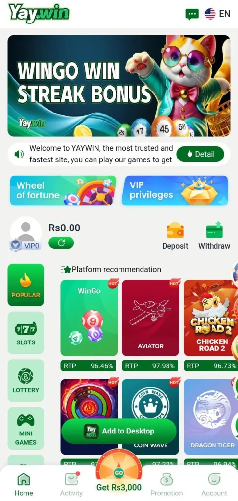 Yay win Game Download Real Earning APK with Latest Version 2 Yay win Game Home