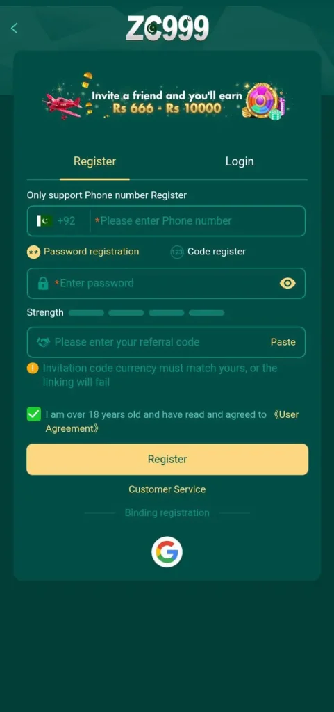 ZC999 Game APK Download Real Money App in Pakistan 2026 4 ZC999 Game Register